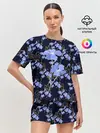 Женская пижама с шортами / Незабудки