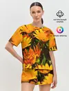 Женская пижама с шортами / Желтый цвет весны