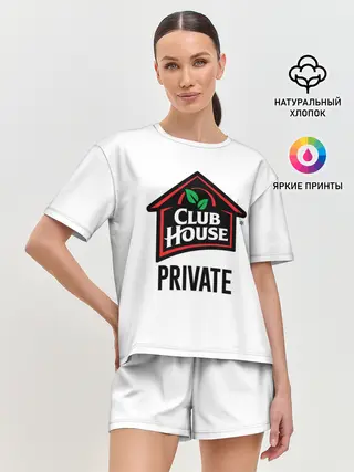 Женская пижама с шортами / Клабхаус