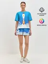 Женская пижама с шортами / БИТКОИН В КОСМОС