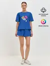 Женская пижама с шортами / Кот космонавт