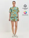 Женская пижама с шортами / Рычащие Тигры Паттерн