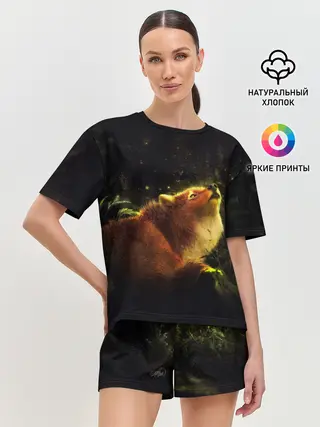 Женская пижама с шортами / Лисица