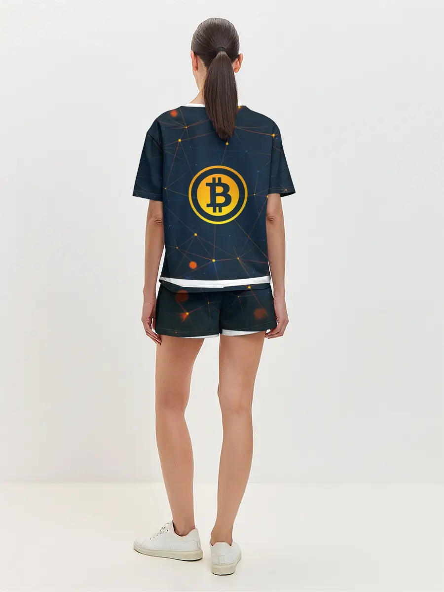 Женская пижама с шортами / Bitcoin is future
