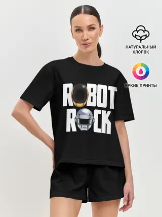 Женская пижама с шортами / Robot Rock