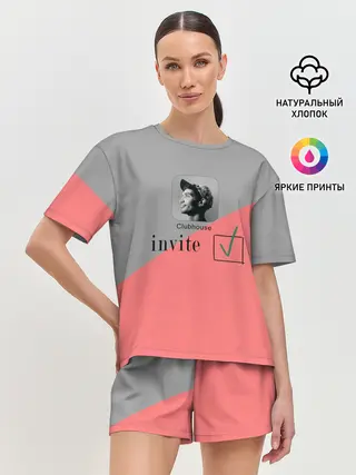 Женская пижама с шортами / Clubhouse invite