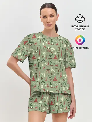 Женская пижама с шортами / Йога