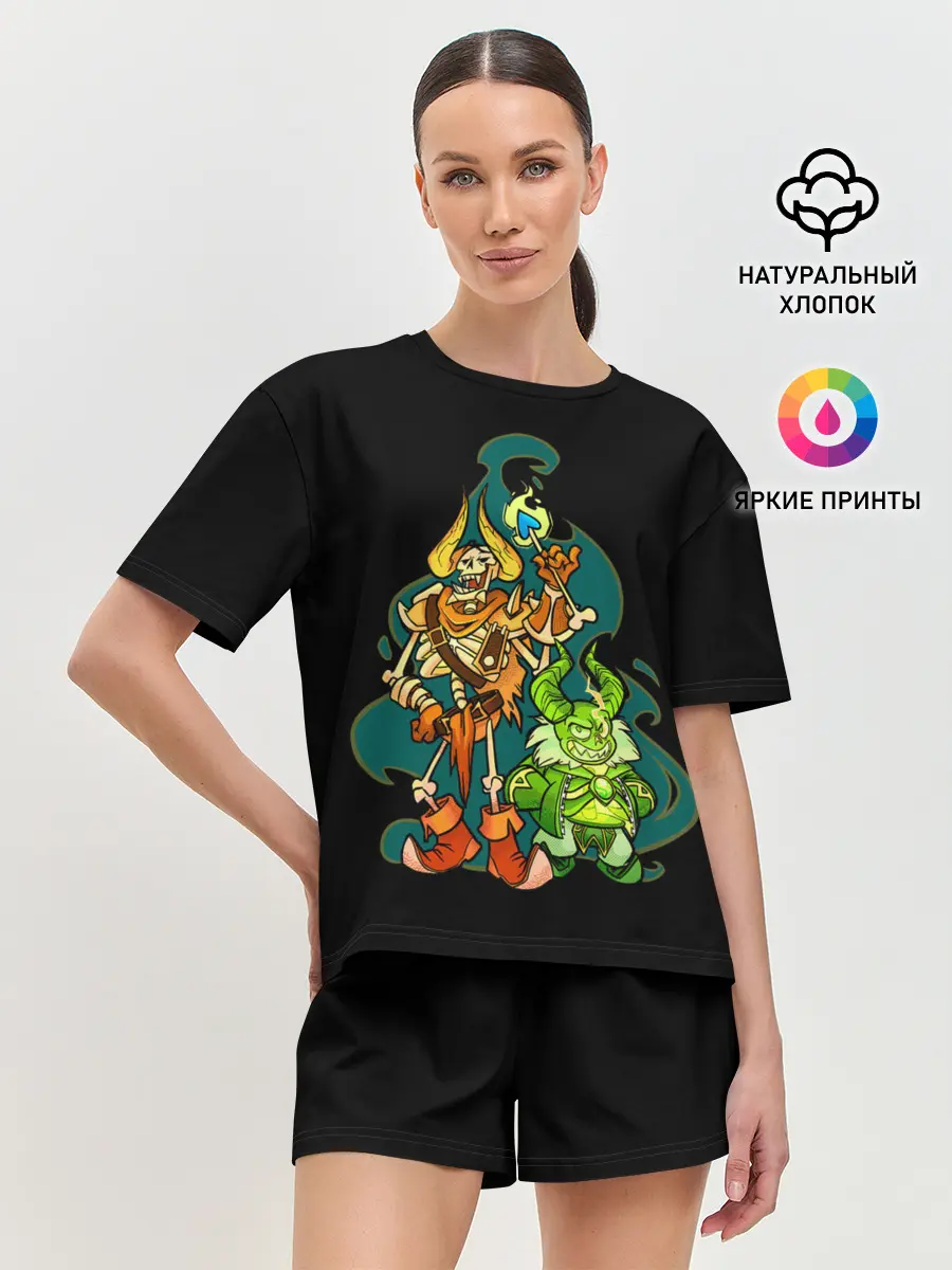 Женская пижама с шортами / Опасная парочка | Dota 2