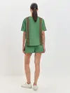 Женская пижама с шортами / Спички green