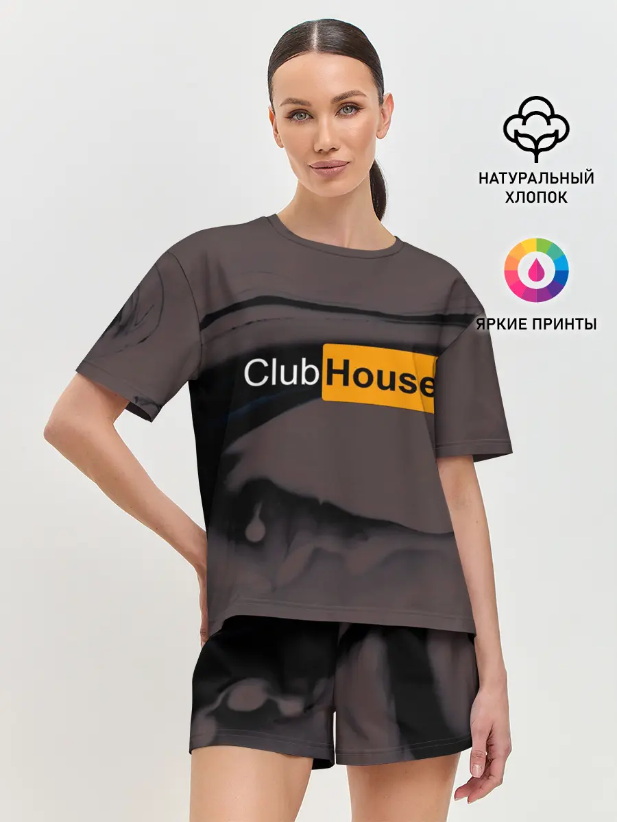 Женская пижама с шортами / Clubhouse Pornhub | Клабхаус