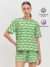 Женская пижама с шортами / милые лягушки
