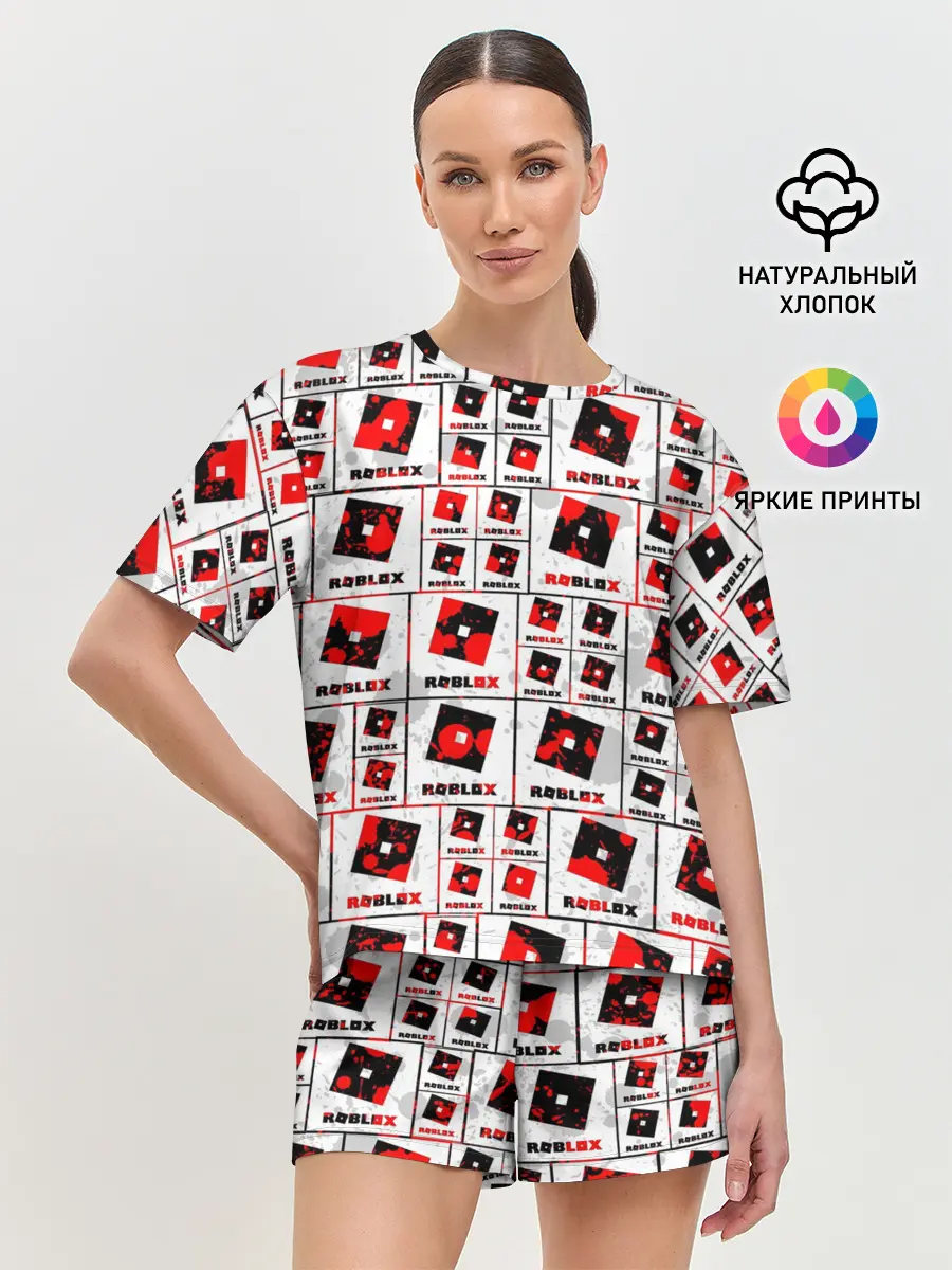 Женская пижама с шортами / ROBLOX
