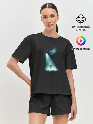 Женская пижама с шортами / Я слежу за тобой
