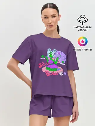 Женская пижама с шортами / Space Babe