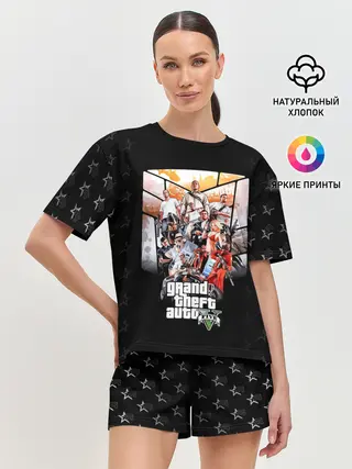 Женская пижама с шортами / Grand Theft Auto five