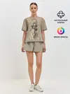 Женская пижама с шортами / Девушка ящерица