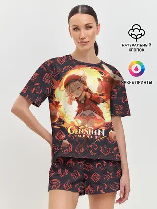 Женская пижама с шортами / Genshin Impact