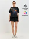 Женская пижама с шортами / Лиса и огонек