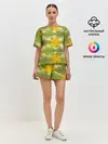 Женская пижама с шортами / разводы краски