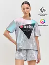 Женская пижама с шортами / Тиндер | Tinder Swipe Right