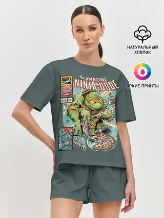 Женская пижама с шортами / Микеланджело