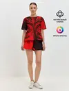 Женская пижама с шортами / BLACK RED DRAGONS TATOO