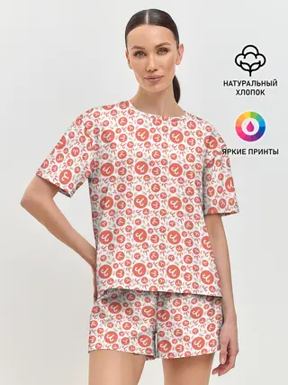 Женская пижама с шортами / Овен