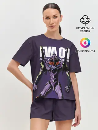 Женская пижама с шортами / asuka langley