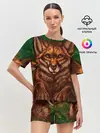 Женская пижама с шортами / Лисы