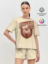 Женская пижама с шортами / Русский медведь