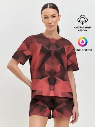 Женская пижама с шортами / Геометрическая Абстракция