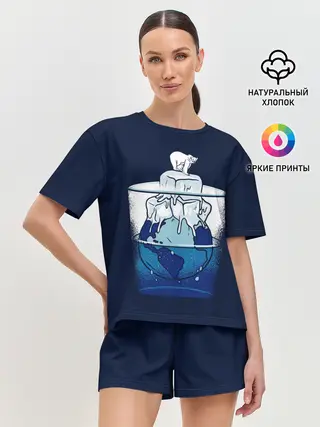 Женская пижама с шортами / Polar Ice Bear