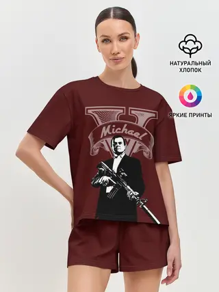 Женская пижама с шортами / Grand Theft Auto Майкл