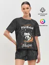 Женская пижама с шортами / Камуфляж для рыбака