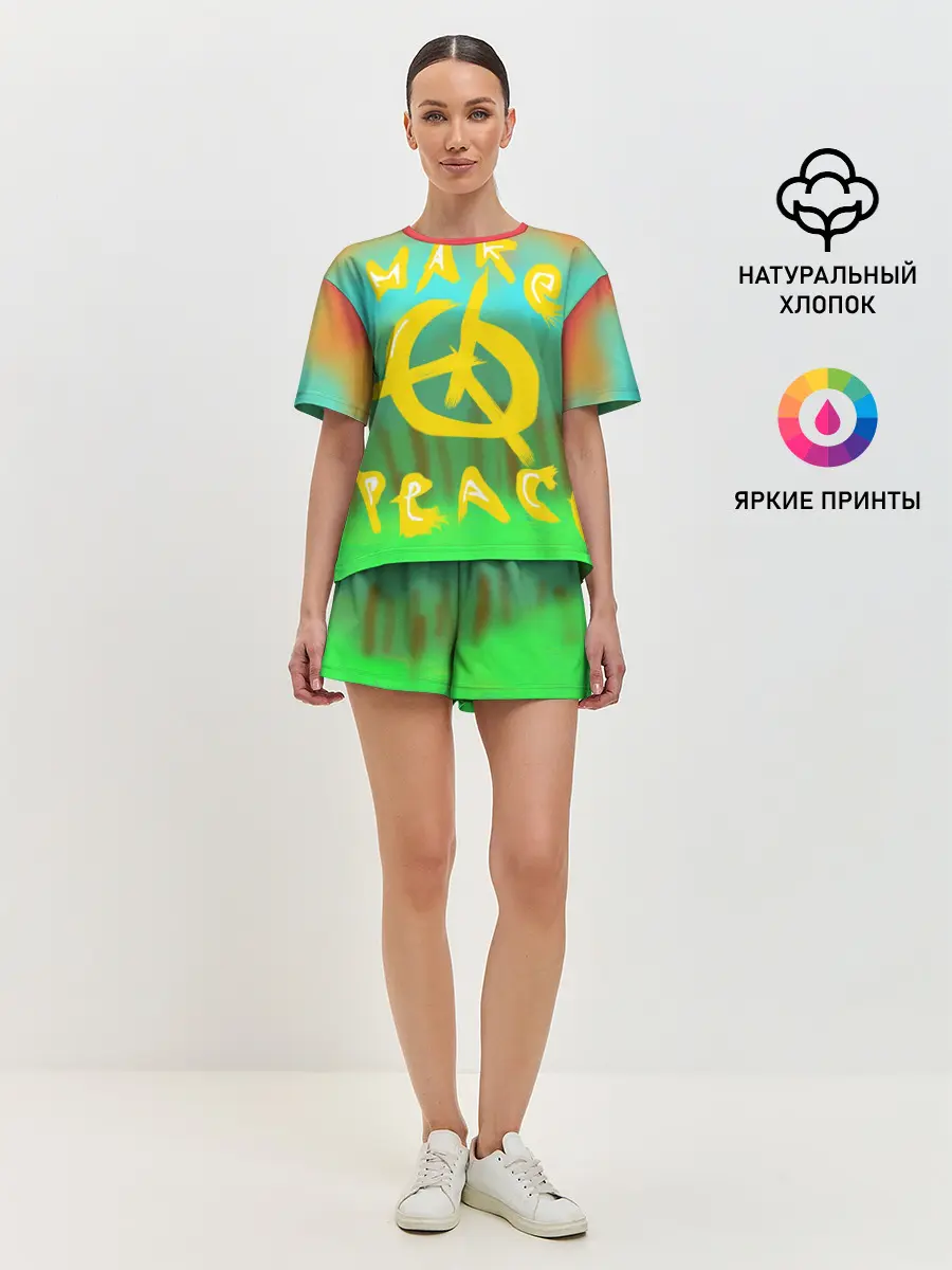 Женская пижама с шортами / Make peace