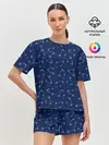 Женская пижама с шортами / Рыбы