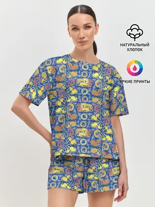 Женская пижама с шортами / Археология