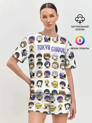 Женская пижама с шортами / Токийский гуль пресонажи
