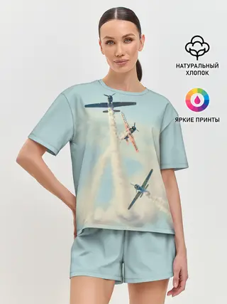 Женская пижама с шортами / Planes