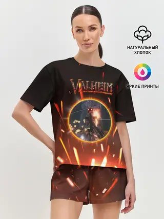 Женская пижама с шортами / Скелет из Вальхейма