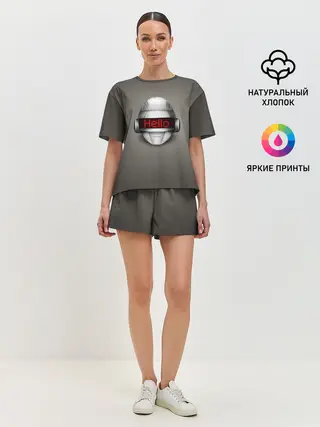 Женская пижама с шортами / Daft Punk | Hello
