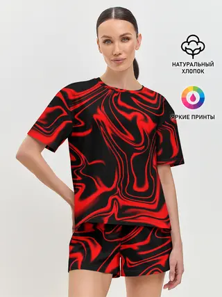 Женская пижама с шортами / Жидкий градиент