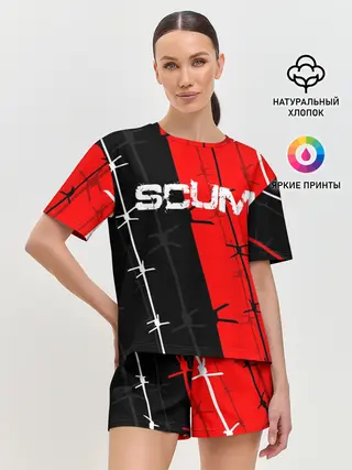 Женская пижама с шортами / SCUM