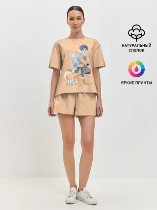 Женская пижама с шортами / Ena