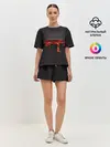Женская пижама с шортами / Разрезанный