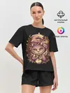 Женская пижама с шортами / Чеширский котик