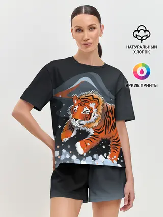 Женская пижама с шортами / АМУРСКИЙ ТИГР