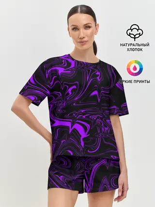 Женская пижама с шортами / Жидкий градиент