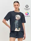 Женская пижама с шортами / Аниме Тян в джинсовке