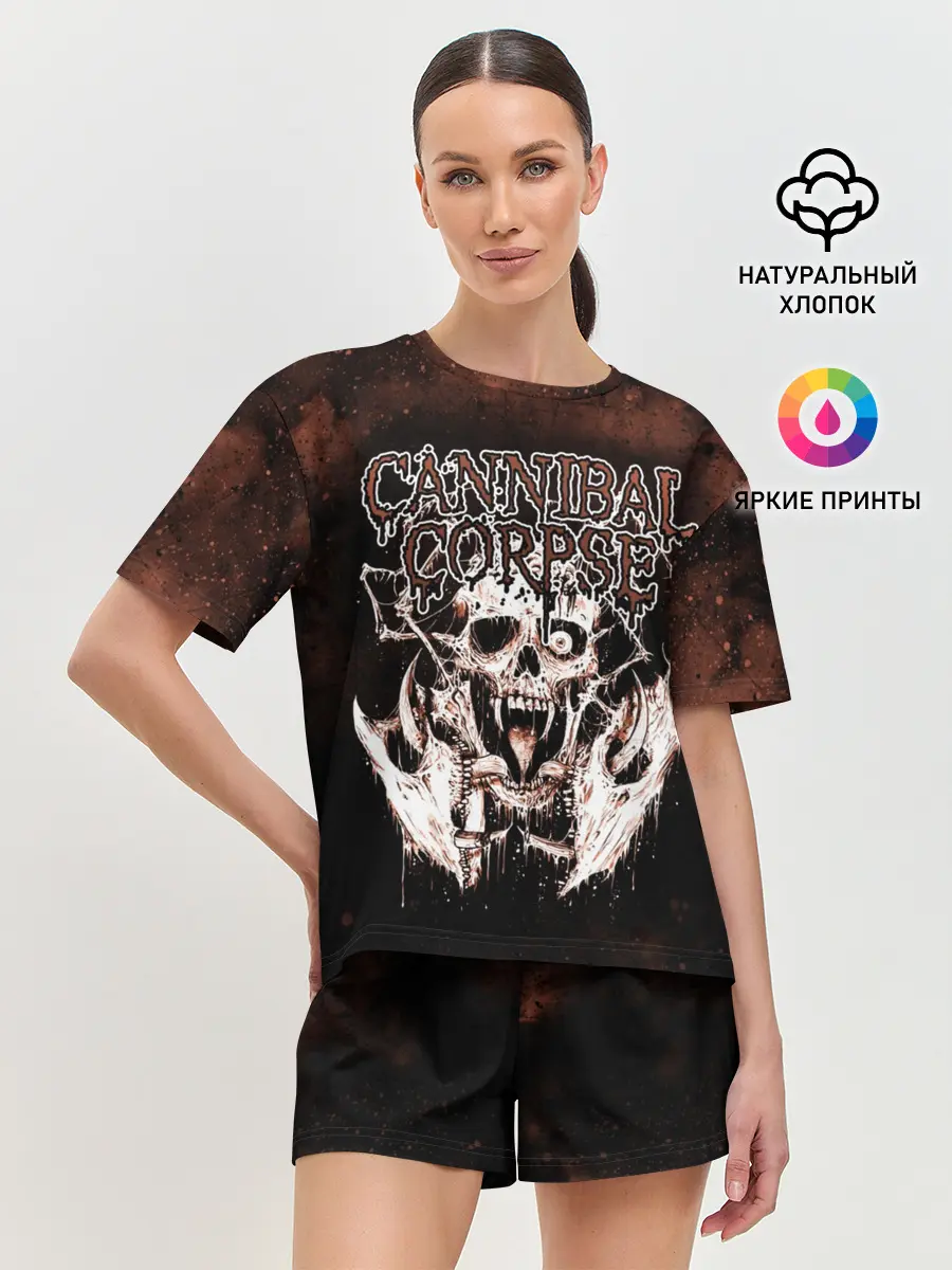Женская пижама с шортами / Cannibal Corpse